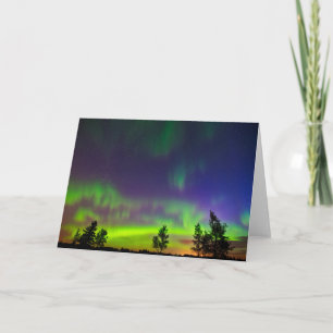 Cartão Aurora Boreal Manitoba Canadá