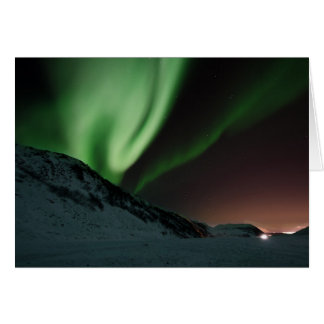 Cartão Aurora boreal Noruega da Aurora