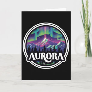 Cartão Aurora Colorado Montanhas Rochosas Co Esqui Invern