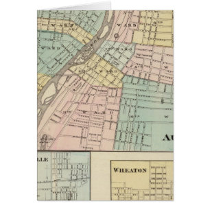 Cartão Aurora, Naperville e Wheaton