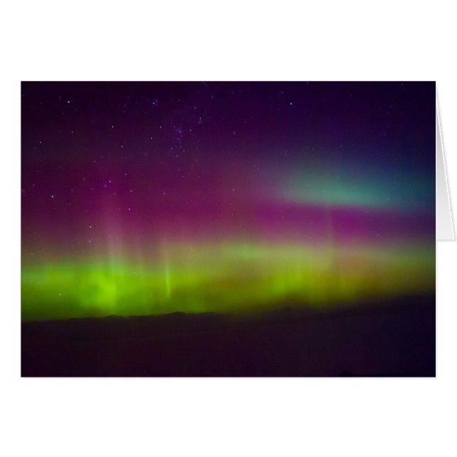 Cartão Aurora no monte do blefe (Frente horizontal)