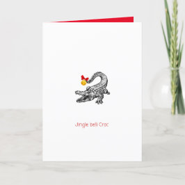 Cartão Aussie Crocodile Xmas
