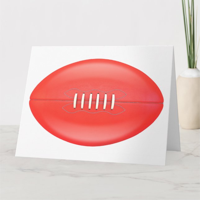Cartão Aussie Rules Ball (Frente)