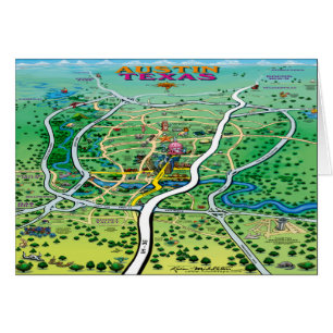 Cartão Austin Map