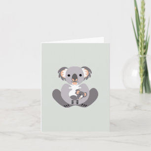 Cartão Austrália - KOALA Fofinho - Vida Selvagem - Nature