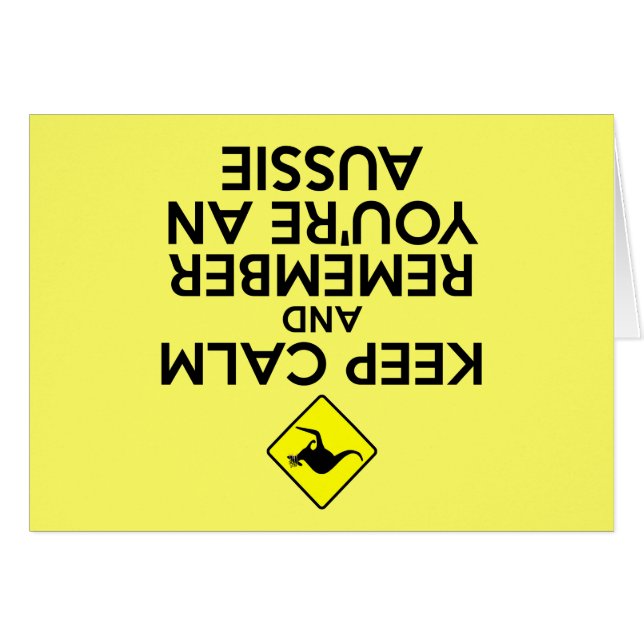 Cartão Austrália legal (Frente Horizontal)