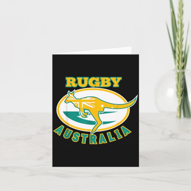 Cartão Australia Rugby, Wallabies Rugby Jersey, Australia (Frente)