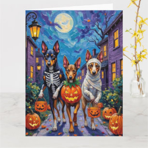 Cartão Australian Kelpie Fazendo Trick-or-Treat no Hallow