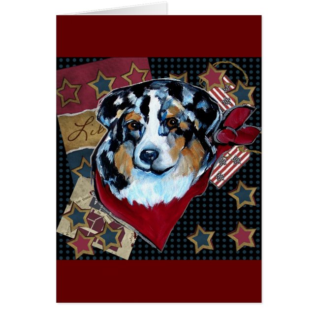 CARTÃO AUSTRALIAN SHEPHERD (Frente)