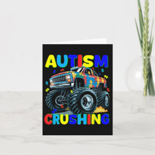 Cartão Autism Crusher Truck - Monster Truck Autism Awaren