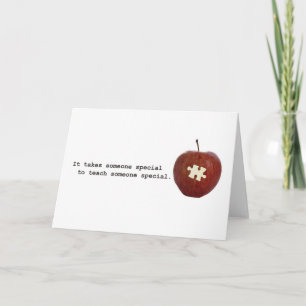 Cartão Autism Teacher