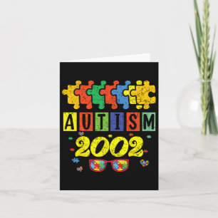 Cartão Autismo 2002 22º Aniversário Autism Awarene