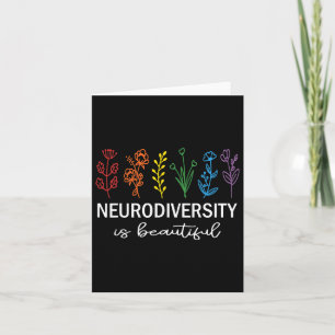 Cartão Autismo Consciência Aceitação Neurodiversidade É B