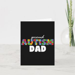 Cartão Autismo Consciência Orgulhosa Pai Aceitação Padre