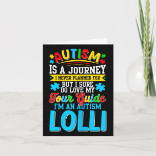 Cartão Autismo É Uma Jornada Que Nunca Planejei Autismo L