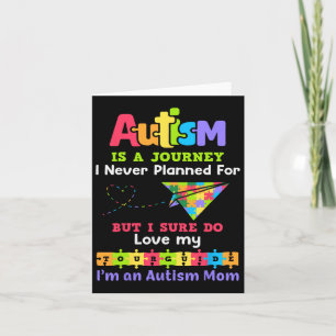 Cartão Autismo É Uma Jornada Que Nunca Planejei Autismo M