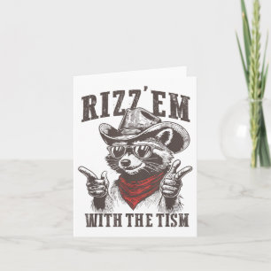 Cartão Autismo Engraçado Rizz Em Com O Tismo Meme Autista