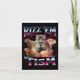 Cartão Autismo Engraçado Rizz Em Com O Tismo Meme Autista