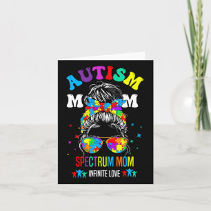 Cartão Autismo Espectro Mãe Infinita Consciência do Autis