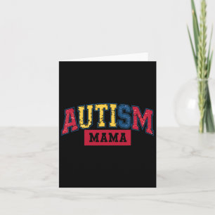 Cartão Autismo Mãe Autismo Sensibilização Para As Mulhere