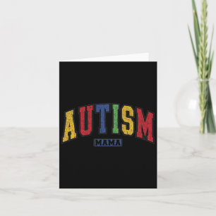 Cartão Autismo Mãe Autista Mamãe Apoia Consciência