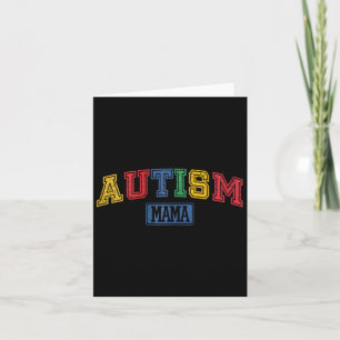 Cartão Autismo Mama Autismo Presente de Consciência