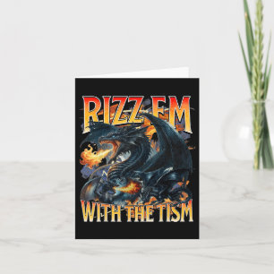 Cartão Autismo Meme Dragon Rizz Em Com O Tismo Autista