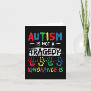 Cartão Autismo Não É Uma Aceitação De Consciência De Supo