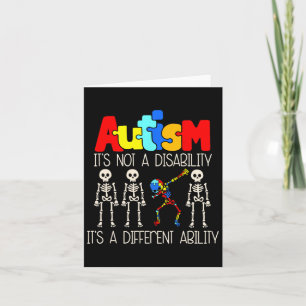 Cartão Autismo Não É Uma Deficiência É Um Abilito Diferen