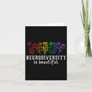 Cartão Autismo Sensibilização A Neurodiversidade É Bonita
