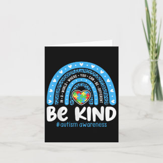 Cartão Autismo Sensibilização Arco-Íris Em Abril Nós Vest