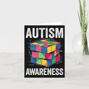 Cartão Autismo Sensibilização Autistas Suportam Autista A