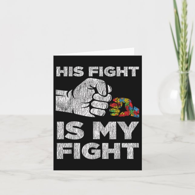 Cartão Autismo Sensibilização Mãe Pais Pais Autistas Cria (Frente)