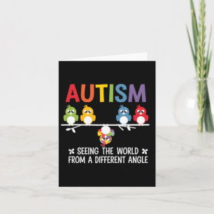 Cartão Autismo Vendo O Mundo De Um Ângulo Diferente Corta