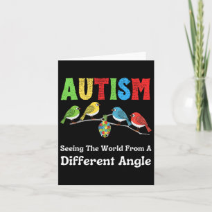 Cartão Autismo Vendo O Mundo De Um Ângulo Diferente Corta