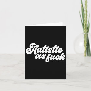 Cartão Autista Engraçado Como Consciência Autista Humor S