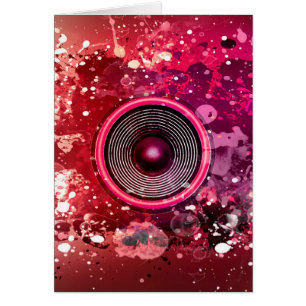 Cartão Auto-falante de música e decapantes de tinta