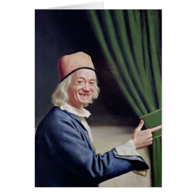 Cartão Auto Retrato Smiling, c.1770-73 (Frente)