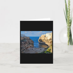 Cartão Autocolante de Monopoli na cidade costeira