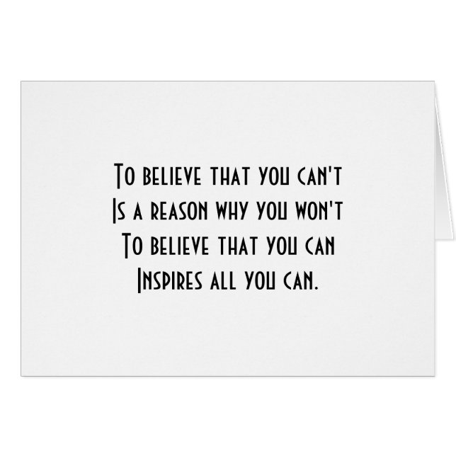 Cartão Autoconfiança (Frente Horizontal)