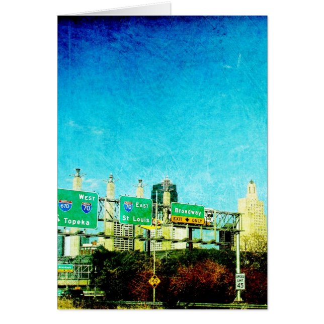 Cartão Autoestrada Kansas City (Frente)