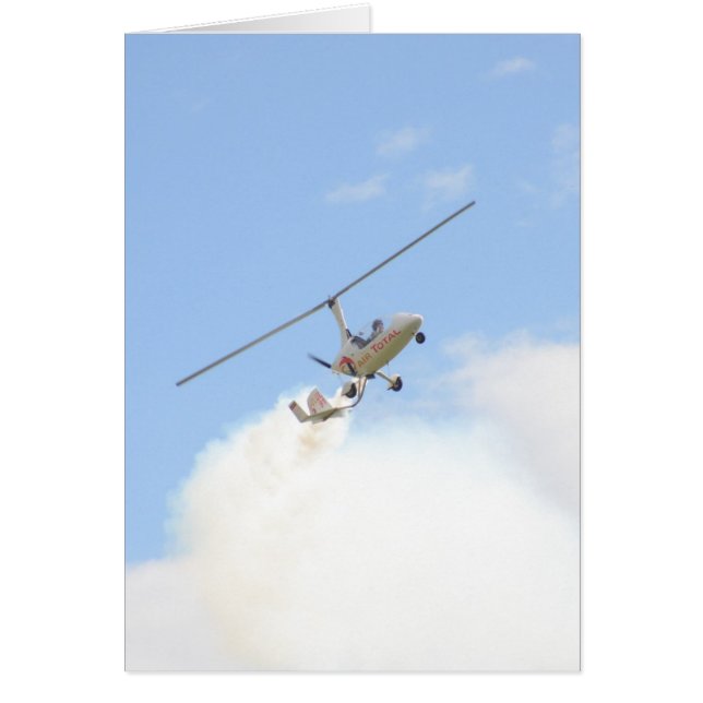 Cartão Autogyro em voo (Frente)