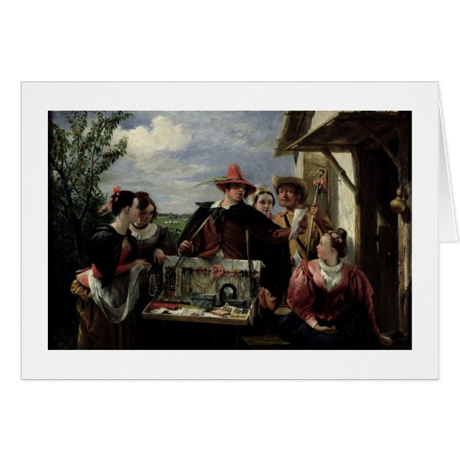 Cartão Autolycus, cena "do conto de um inverno", 1836 (Frente Horizontal)