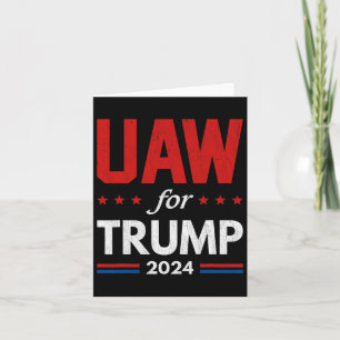 Cartão Automóveis Para Trump 2024 American Flag Trump El