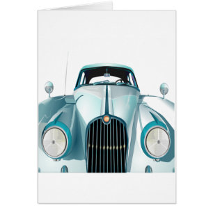 Cartão automóvel velho vintage