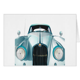 Cartão automóvel velho vintage