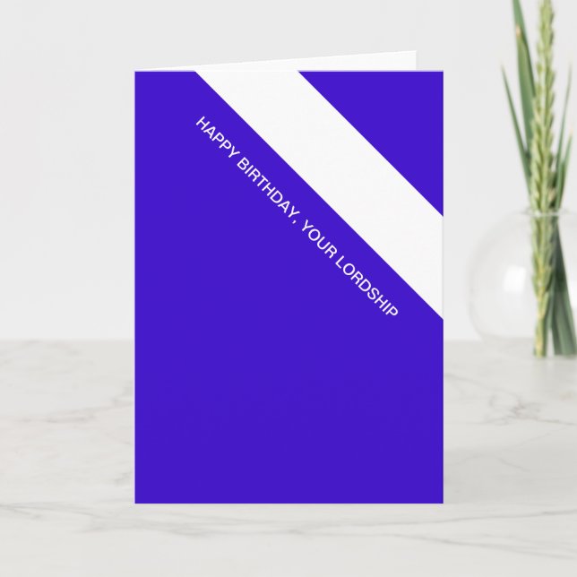 Cartão autoridade do aniversário (Frente)