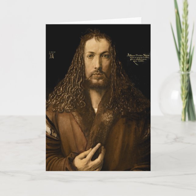 Cartão Autorretrato aos Vinte e Oito, 1500 (Frente)