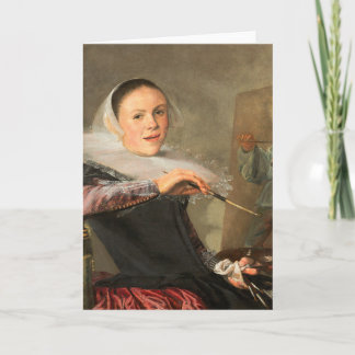 Cartão Autorretrato de Judith Jans Leyster