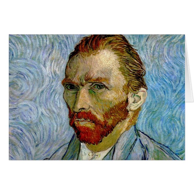 Cartão autorretrato de Van Gogh (Frente Horizontal)